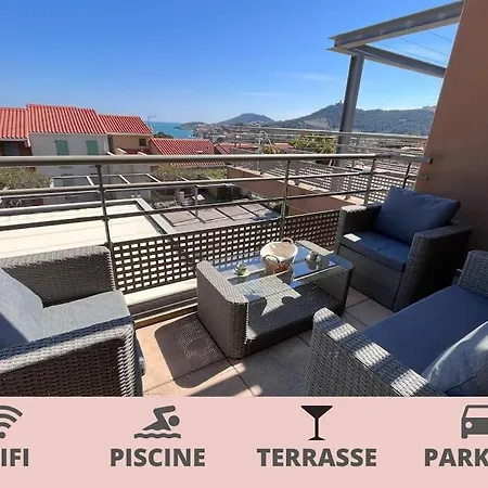 T3 La Crique- Piscine -terrasses -wifi -parking * Collioure